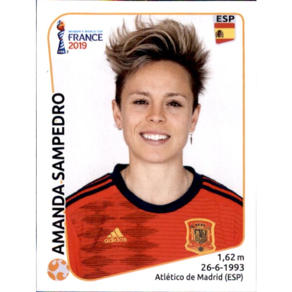 Frauen WM 2019 Sticker 148 - Amanda Sampedro - Spanien