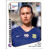Frauen WM 2019 Sticker 160 - Roxanne Barker - Südafrika