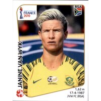 Frauen WM 2019 Sticker 161 - Janine van Wyk - Südafrika