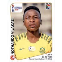 Frauen WM 2019 Sticker 163 - Nothando Vilakazi -...