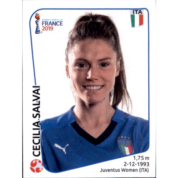 Frauen WM 2019 Sticker 201 - Cecilia Salvai - Italien