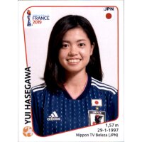 Frauen WM 2019 Sticker 322 - Yui Hasegawa - Japan