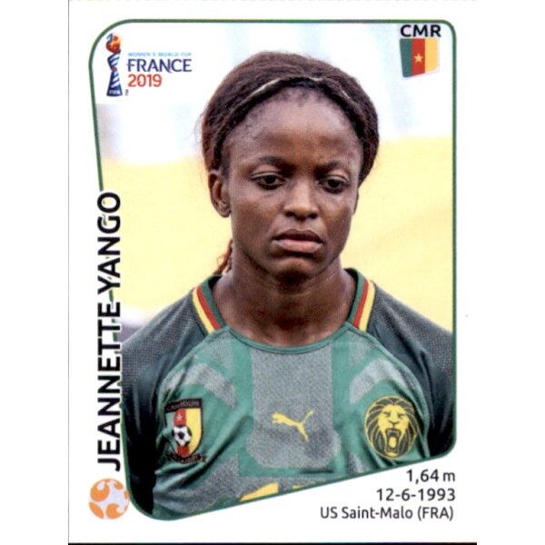 Frauen WM 2019 Sticker 357 - Jeanette Yango - Kamerun