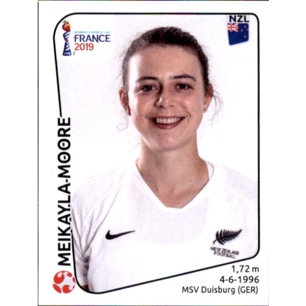Frauen WM 2019 Sticker 373 - Meikayla Moore - Neuseeland