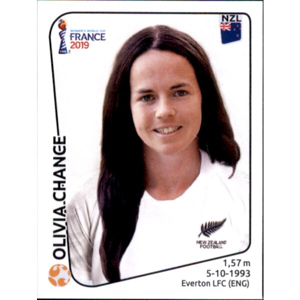 Frauen WM 2019 Sticker 379 - Olivia Chance - Neuseeland