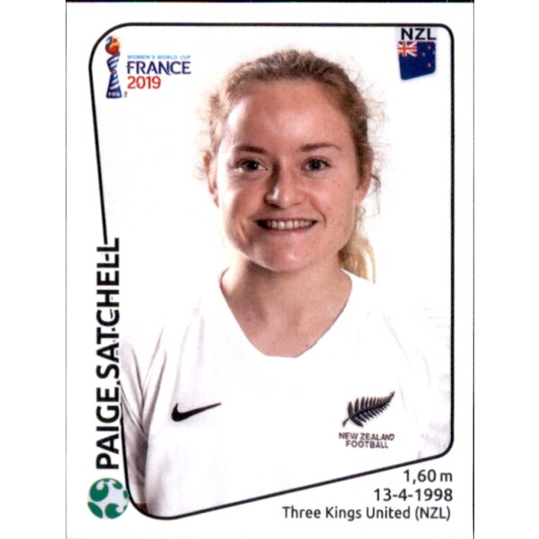 Frauen WM 2019 Sticker 380 - Paige Satchell - Neuseeland