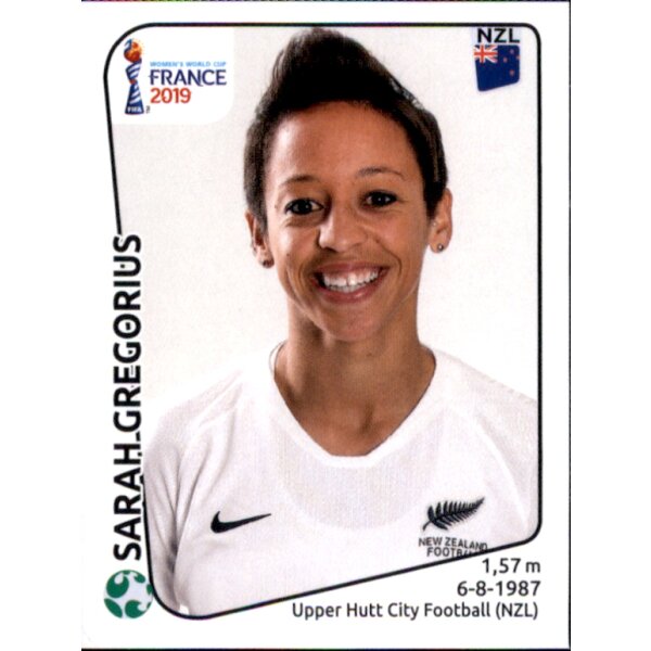 Frauen WM 2019 Sticker 382 - Sarah Gregorius - Neuseeland