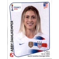 Frauen WM 2019 Sticker 411 - Abby Dahlkemper - USA