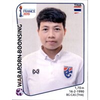 Frauen WM 2019 Sticker 425 - Waraporn Boonsing - Thailand