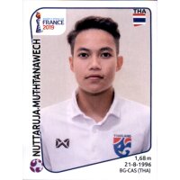 Frauen WM 2019 Sticker 426 - Nuttaruja Muthtanawech -...