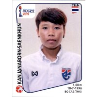 Frauen WM 2019 Sticker 428 - Kanjanaporn Saenkhun - Thailand