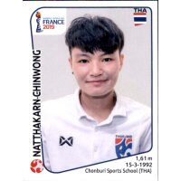 Frauen WM 2019 Sticker 429 - Natthakarn Chinwong - Thailand