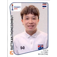 Frauen WM 2019 Sticker 436 - Rattikan Thongsombut - Thailand