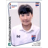 Frauen WM 2019 Sticker 441 - Orathai Srimanee - Thailand