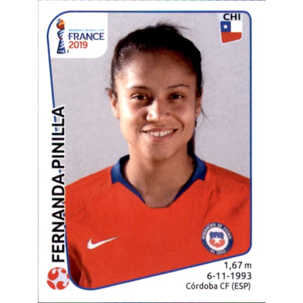 Frauen WM 2019 Sticker 451 - Fernanda Pinilla - Chile
