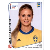 Frauen WM 2019 Sticker 470 - Amanda Ilestedt - Schweden