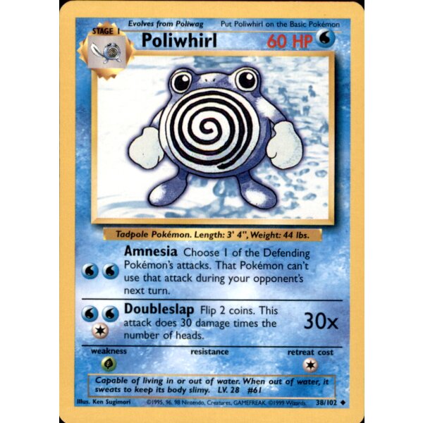 38/102 - Poliwhirl - Unlimitiert - Englisch