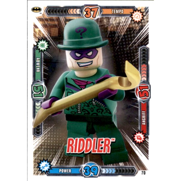 LEGO Batman Movie Karten Nr. 70 - Riddler