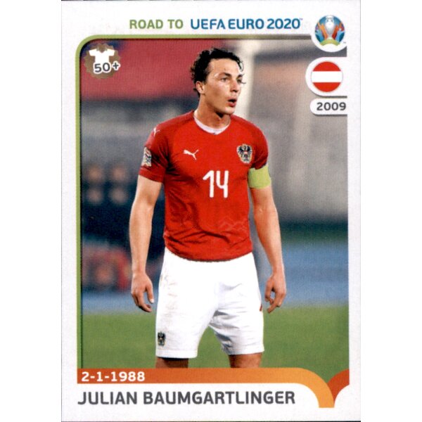 Road to EM 2020 - Sticker 8 - Julian Baumgartlinger - Österreich