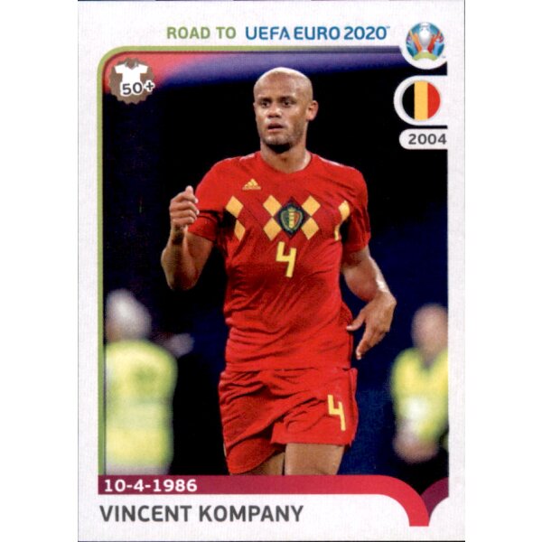 Road to EM 2020 - Sticker 21 - Vincent Kompany - Belgien