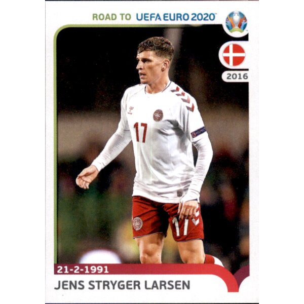 Road to EM 2020 - Sticker 71 - Jens Stryger Larsen - Dänemark