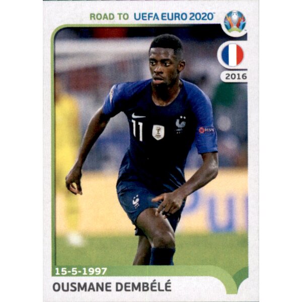 Road to EM 2020 - Sticker 111 - Ousmane Dembele - Frankreich