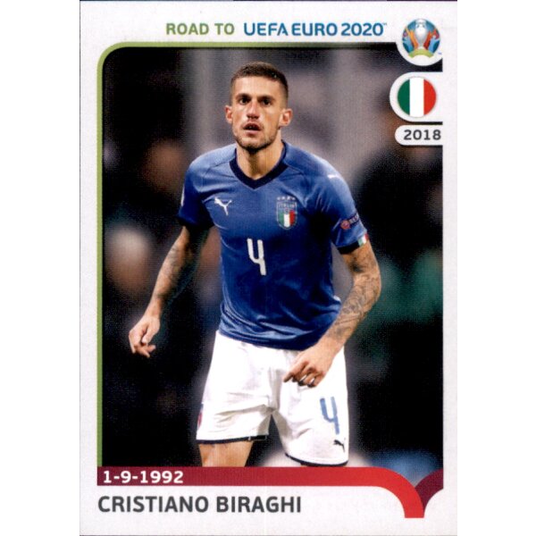 Road to EM 2020 - Sticker 168 - Cristiano Biraghi - Italien