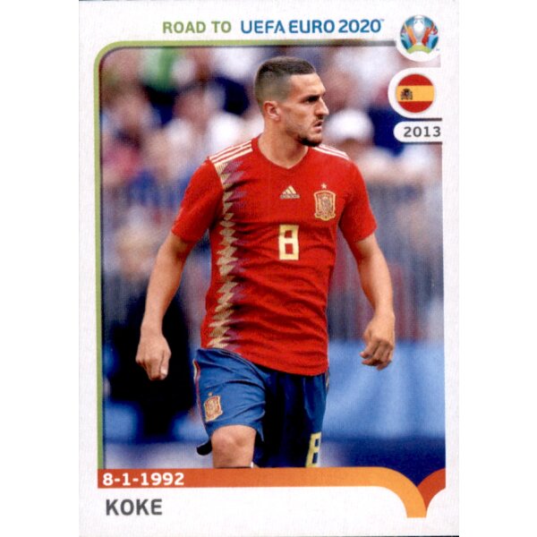 Road to EM 2020 - Sticker 362 - Koke - Spanien