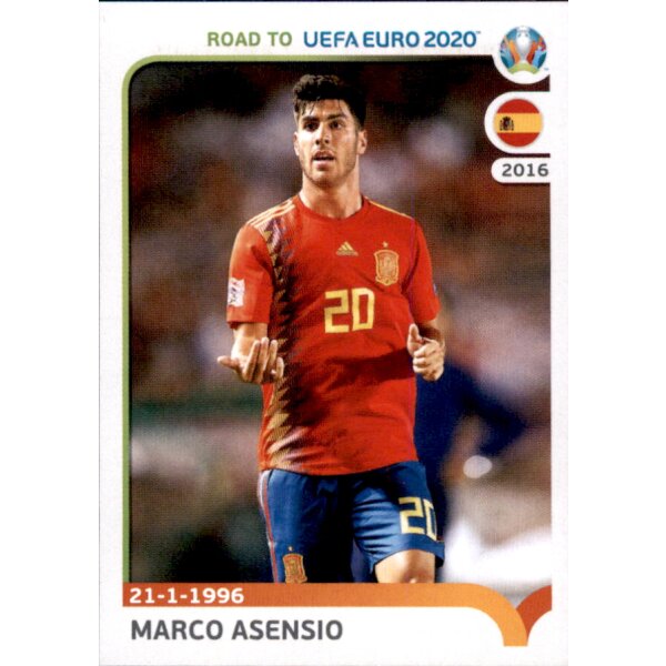 Road to EM 2020 - Sticker 366 - Marco Asensio - Spanien