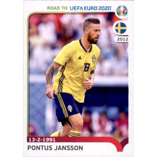 Road to EM 2020 - Sticker 376 - Pontus Jansson - Schweden