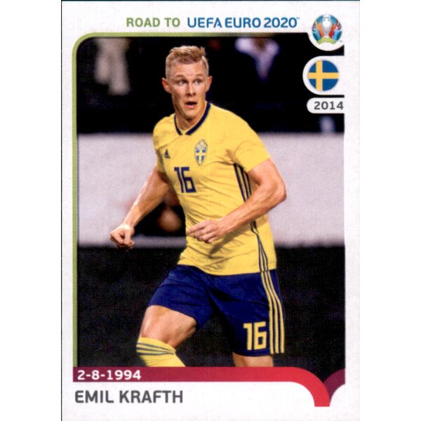 Road to EM 2020 - Sticker 377 - Emil Krafth - Schweden