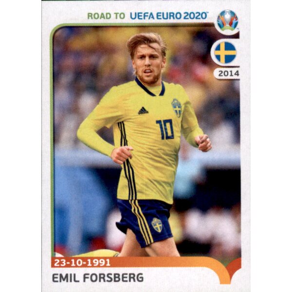 Road to EM 2020 - Sticker 382 - Emil Forsberg - Schweden