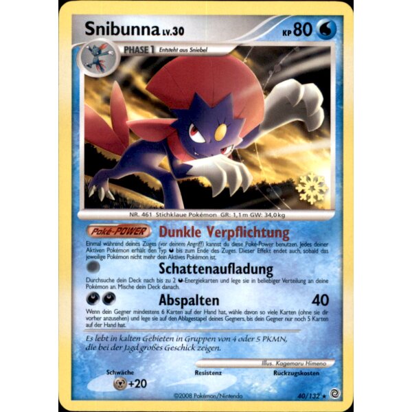 40/132 - Snibunna - Pokemon Day Promo