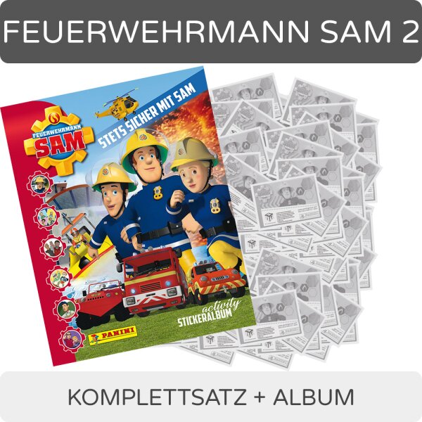 Feuerwehrmann Sam Serie 2 - Stets Sicher mit Sam - Komplettsatz + Album