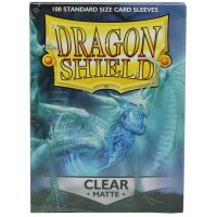 Dragon Shield Matte Sleeves - Clear Matte(100 Sleeves)