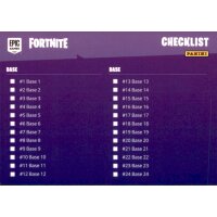 Fortnite Trading Card Nr. 95 - Checklist 1 - Common