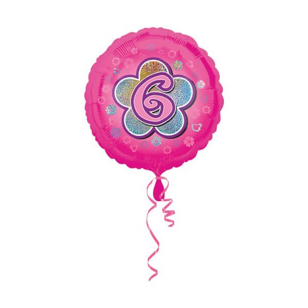 Folienballon Rosa Flower 6
