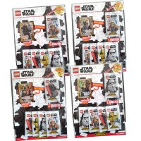 LEGO Star Wars - Serie 2 Trading Cards - Alle 4...