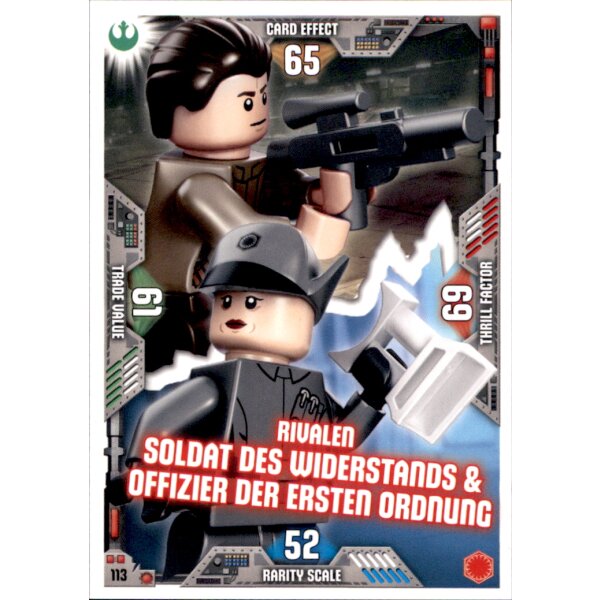 113 - Rivalen Soldat des Widerstands & Offizier der Ersten Ordnung - LEGO Star Wars Serie 2