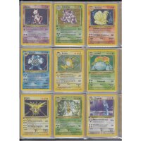 Pokemon - Base Set / Base 1 - 1. Auflage - Komplettes Set - Top Mint - 1/102 - 102/102 - Deutsch