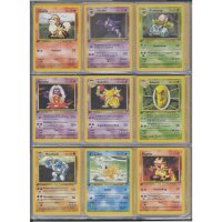 Pokemon - Base Set / Base 1 - 1. Auflage - Komplettes Set - Top Mint - 1/102 - 102/102 - Deutsch