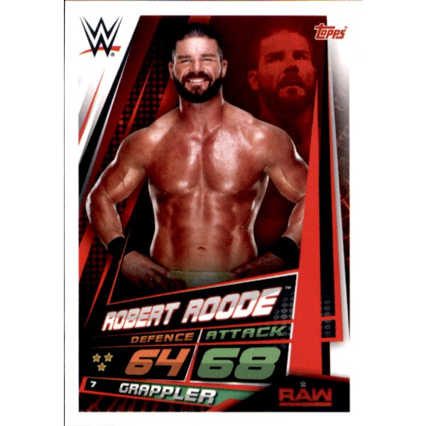 WWE SLAM ATTAX 12 Universe carta 7-Robert Roode-RAW 