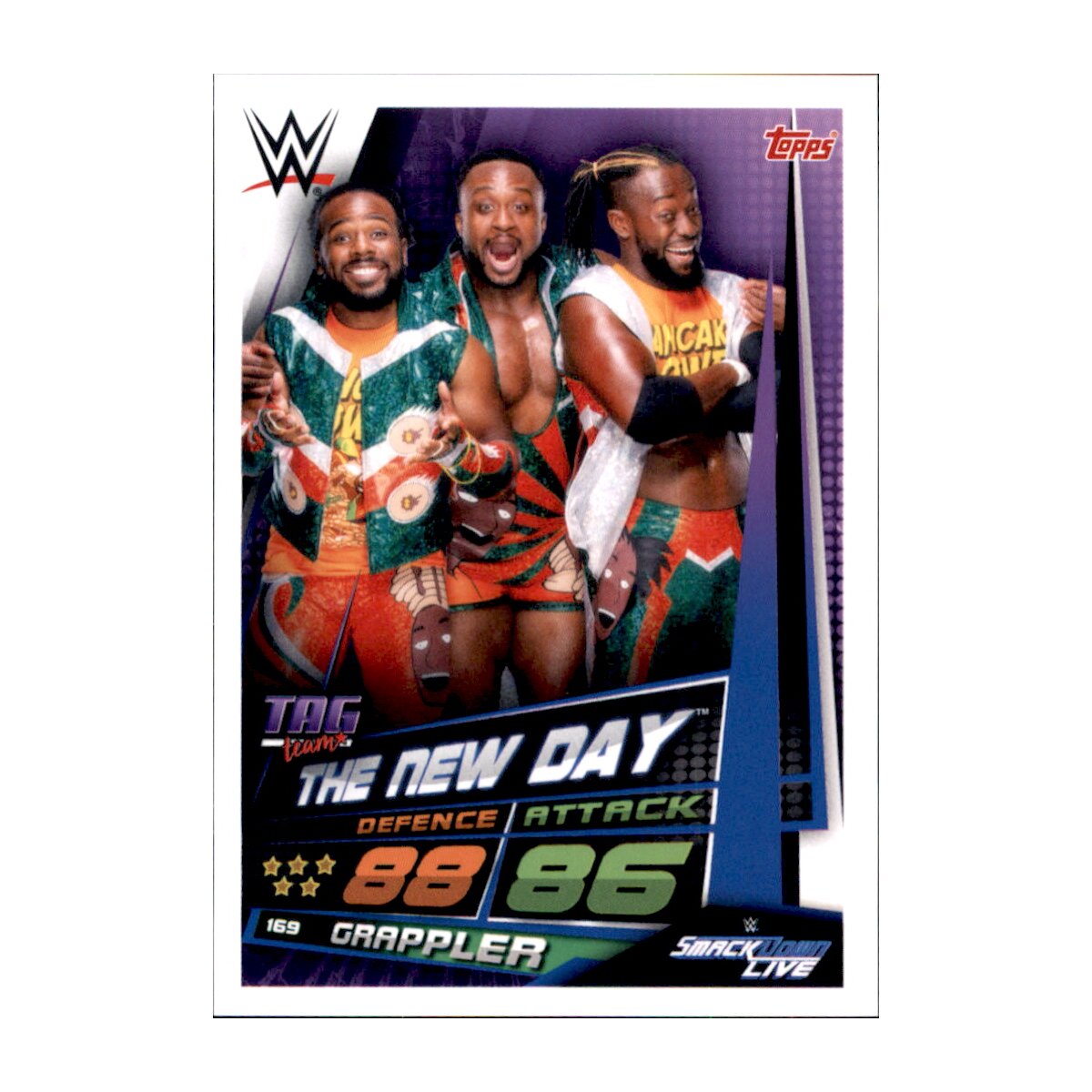 Karte 169 - the New Day - TAG team - WWE Slam Attax Universe, 0,49