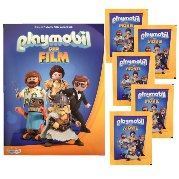 Playmobil - Der Film 2019 - Sammelsticker - 1 Album + 5 Tüten