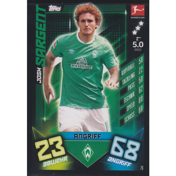 76 - Josh Sargent - 2019/2020