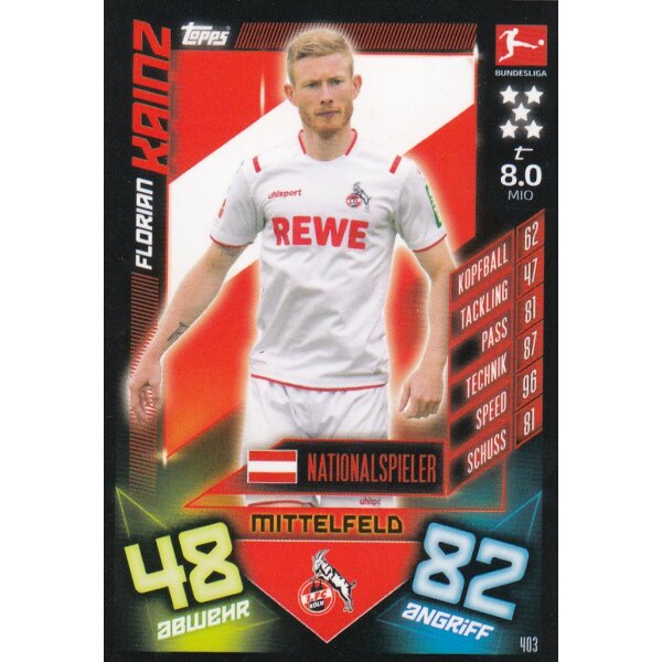 403 - Florian Kainz Nationalspieler - 2019/2020