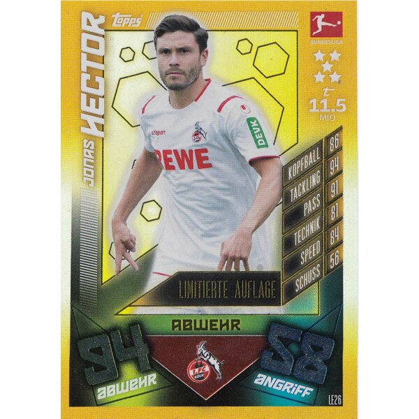 LE26 - Jonas Hector Limitierte Karte - 2019/2020