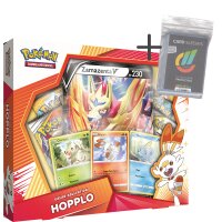 Pokemon - Galar-Kollektion - Hopplo PIN-Box - Deutsch + 100 collect-it Hüllen