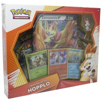 Pokemon - Galar-Kollektion - Hopplo PIN-Box - Deutsch + 100 collect-it Hüllen