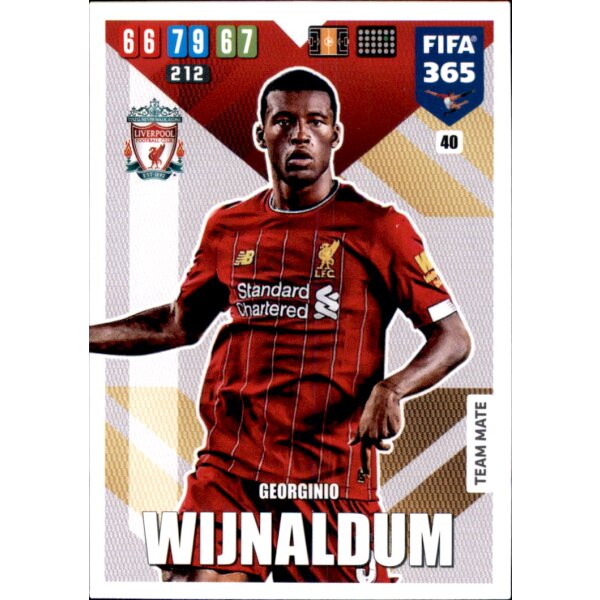 40 - Georginio Wijnaldum - Basis Karte - 2020